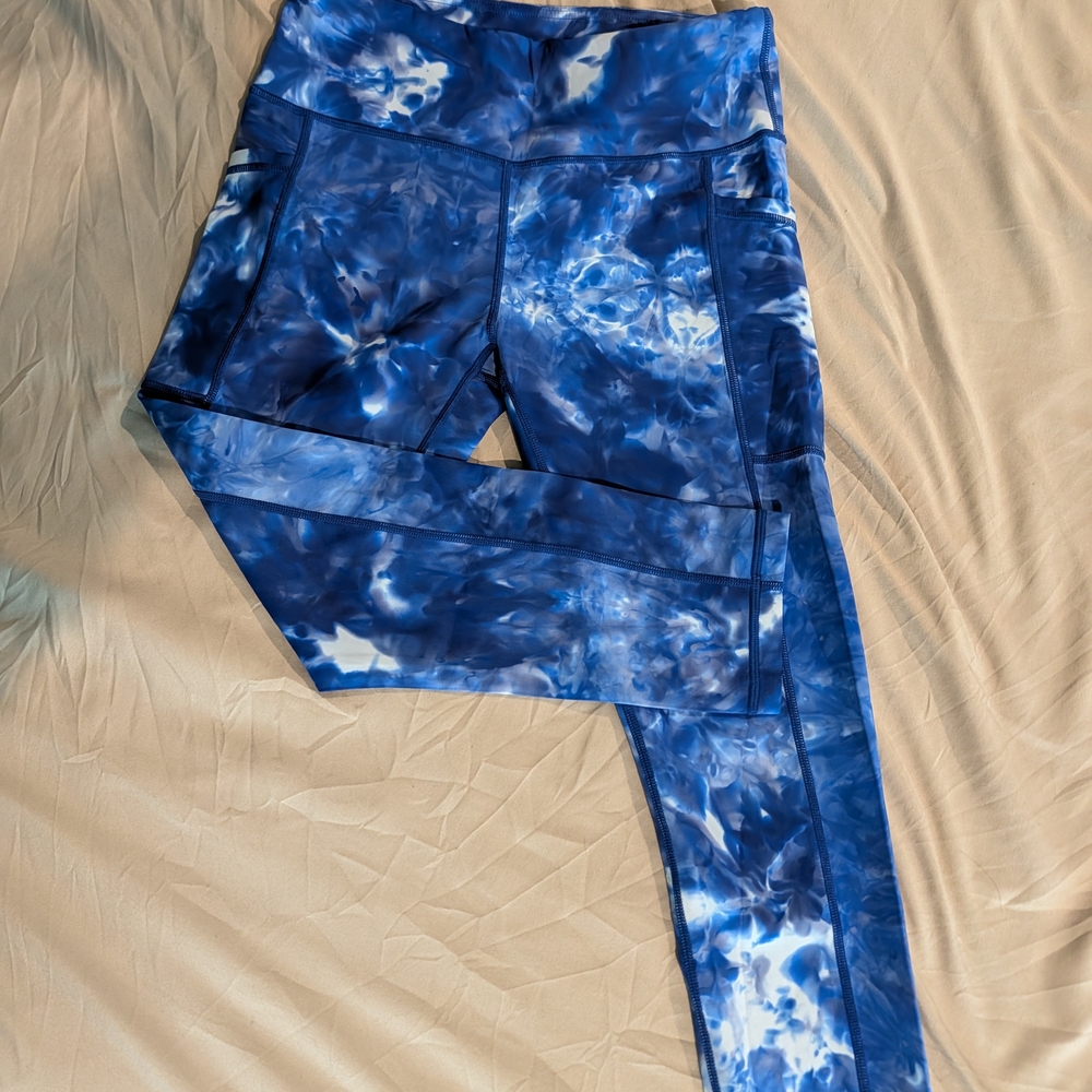 Constantly Varied Gear Blue Tie-Dye Leggings